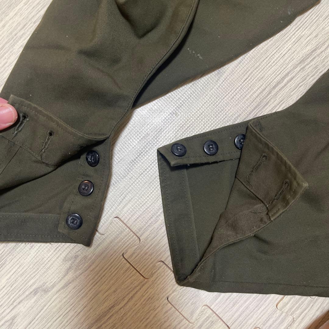 千曲屋 上下セット　グリーン　グレーセット　LL