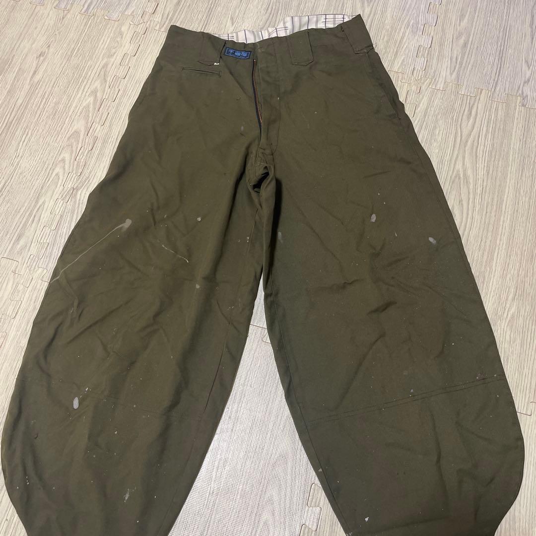 千曲屋 上下セット　グリーン　グレーセット　LL