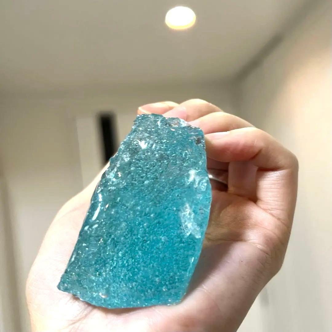 超希少美✨本物シエラネバダ産 アンダラクリスタル ✨海のアクアブルーシーフォーム