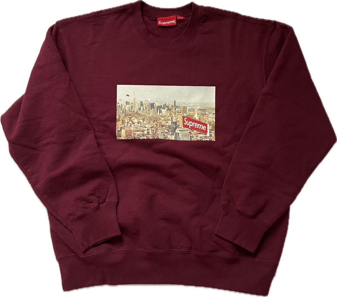 トップス Supreme 20AW Aerial Crewneck Burgundy