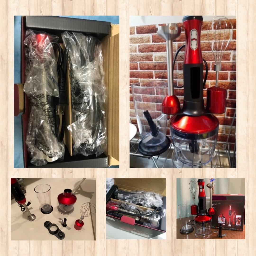 1台5役❣離乳食・介護食・お菓子作りに最適♪❤スタイリッシュ☆ハンドブレンダー