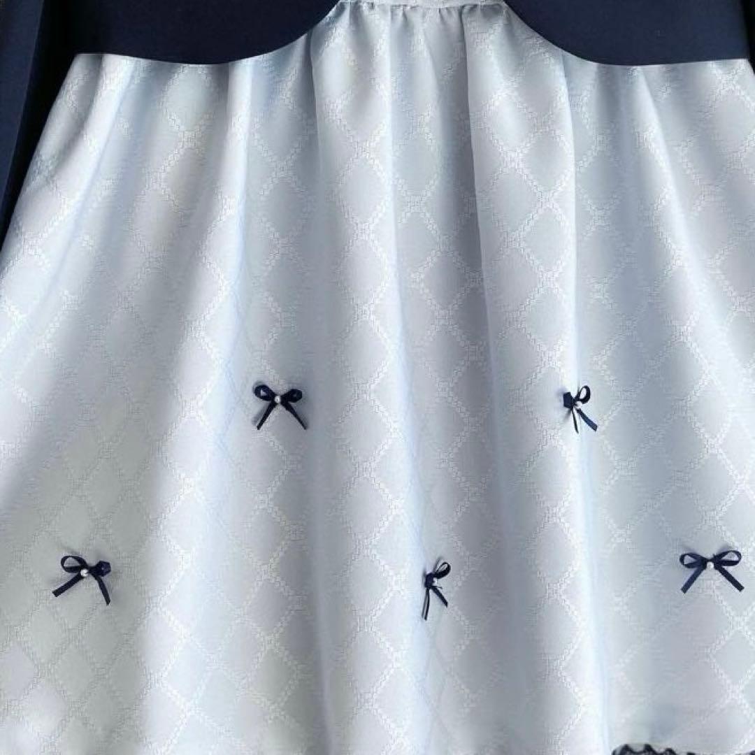 美品!大人気ブルーグレー×清楚系＊120入学式 卒園式 女の子 フォーマル