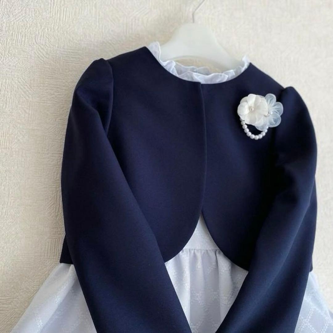 美品!大人気ブルーグレー×清楚系＊120入学式 卒園式 女の子 フォーマル