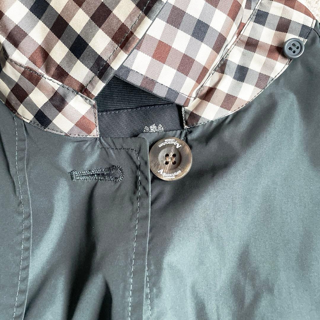 Aquascutum レディースダークグリーン レインコートM