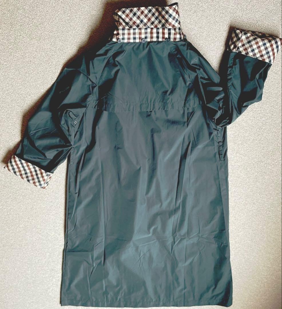 Aquascutum レディースダークグリーン レインコートM