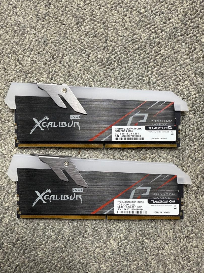 沙*志様 PHANTOM GAMING(RGB XCALIBVR) 16GB