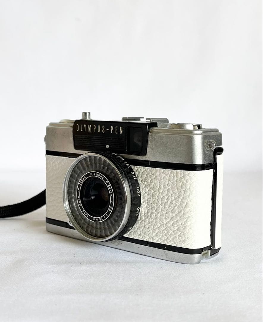 完動品★OLYMPUS PEN EE-3 ホワイト フィルムカメラ 動作確認済み