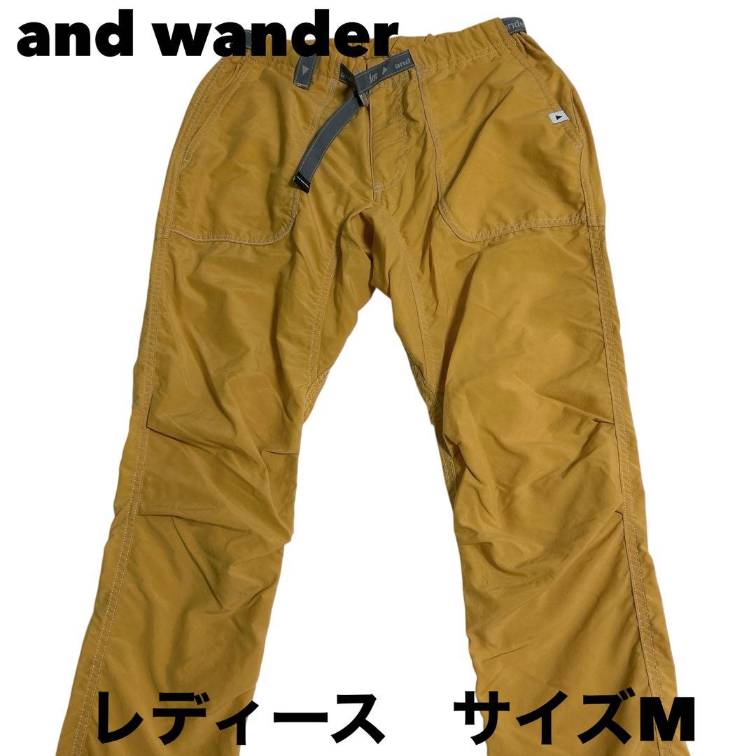 アンドワンダー パンツ　ナイロンクライミングパンツ リフレクター　レディース　M
