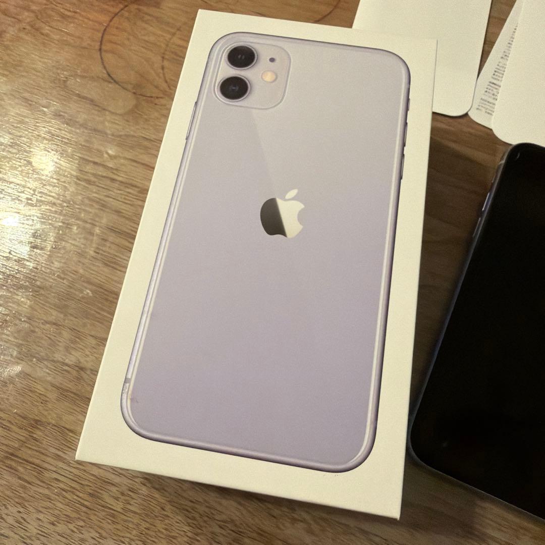 iPhone11 本体 64GB パープル SIMフリー 動作確認済