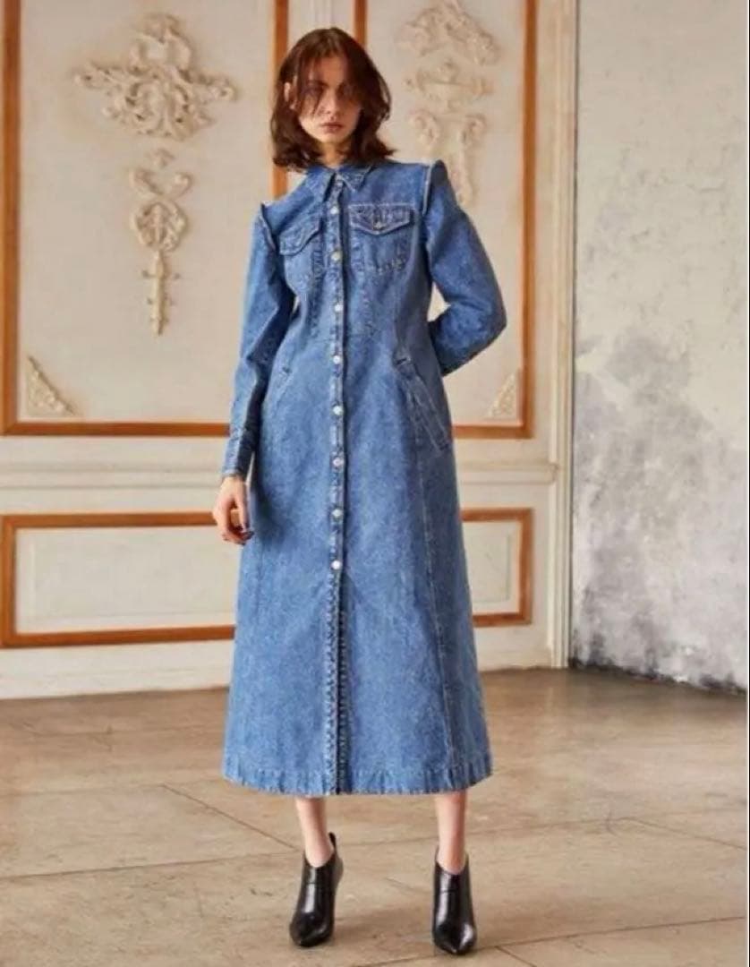 AKIRA NAKA デニムワンピース　ドレス