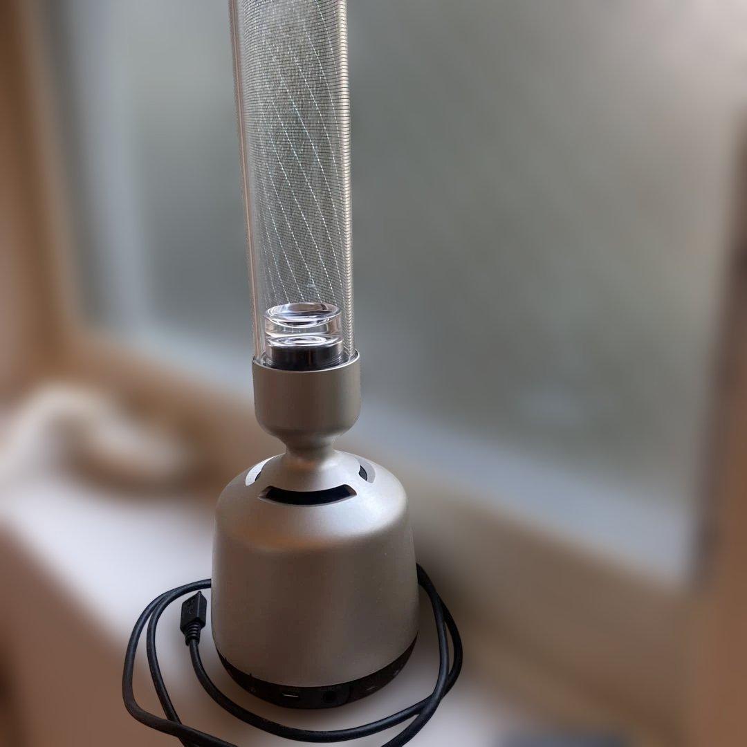 SONYグラスサウンドスピーカー LEDライト付き シルバー