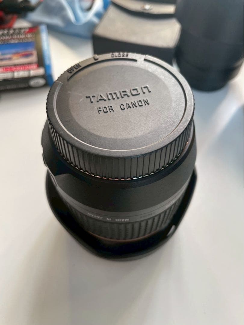 tamron sp 17-50mm f2.8 for canon、フード付き