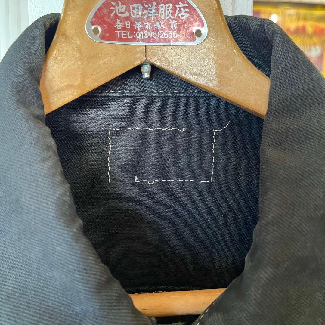 90's USA Levi's 後染め ブラックデニムジャケット スタッズ