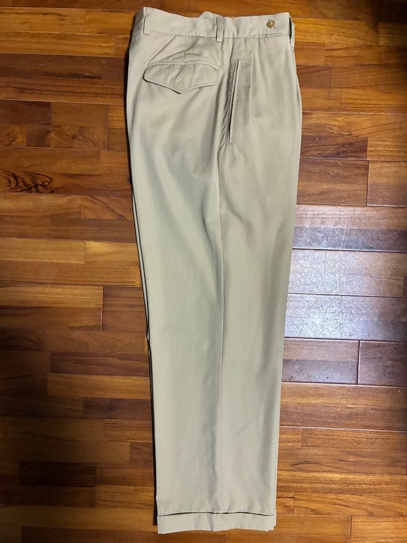 【80s GIORGIO ARMANI】イタリア製 ツータック ワイドスラックス