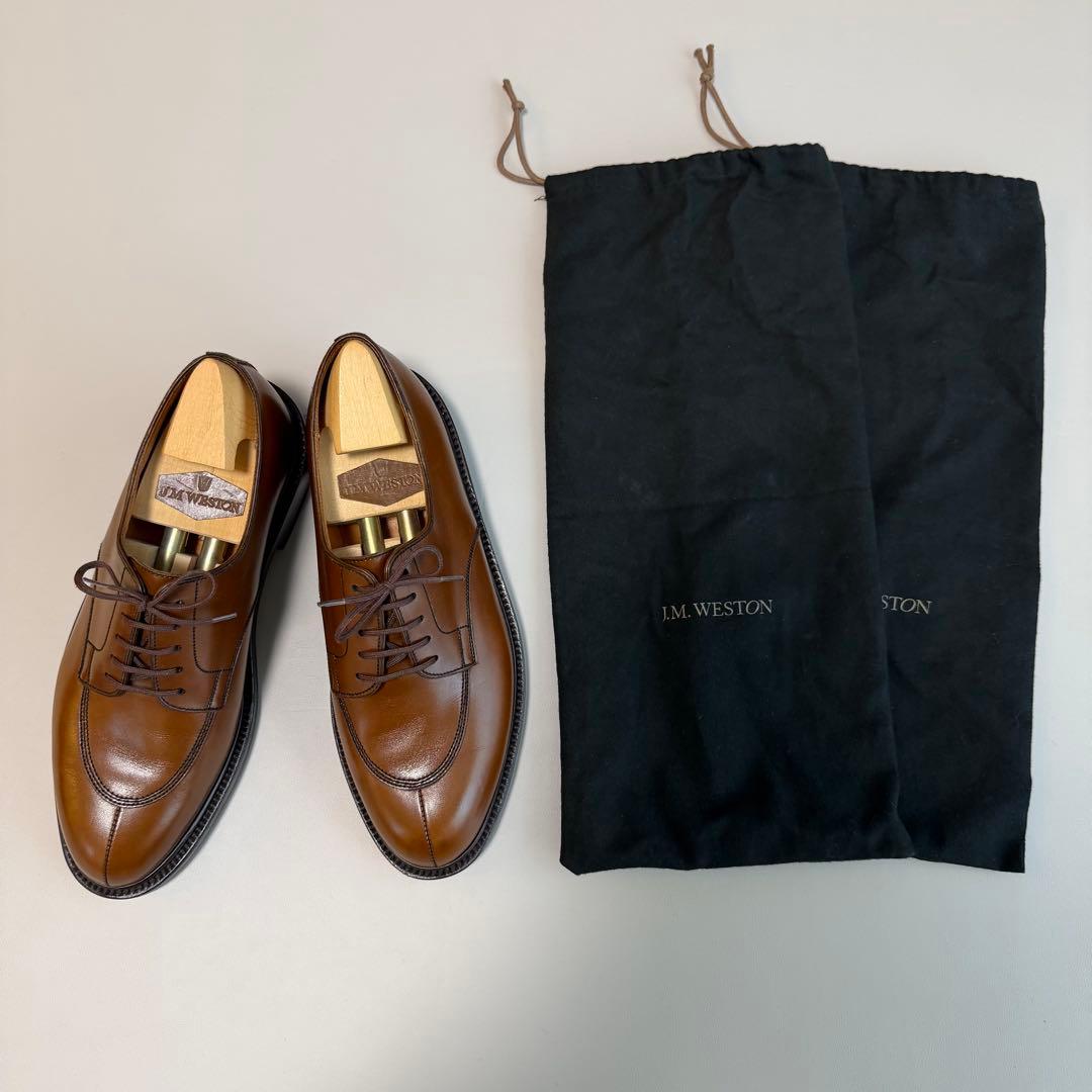 J.M.Weston ハーフハント598 ロシアンカーフ 5.5e ブラウン茶