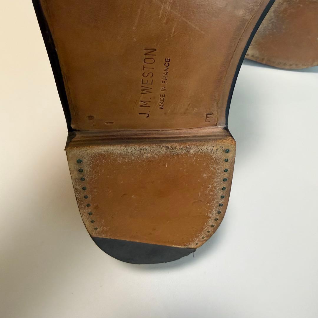 J.M.Weston ハーフハント598 ロシアンカーフ 5.5e ブラウン茶