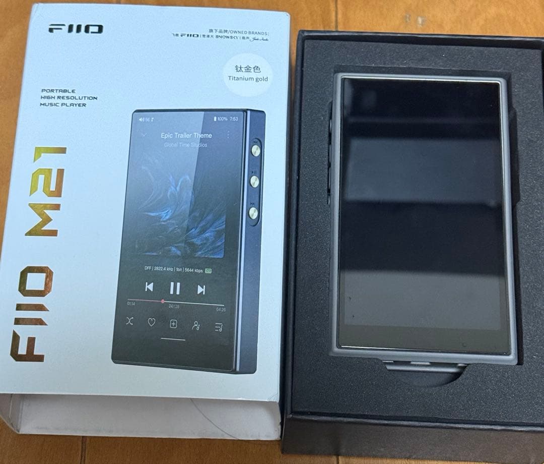 【週末セール】FiiO M21 Titanium Gold