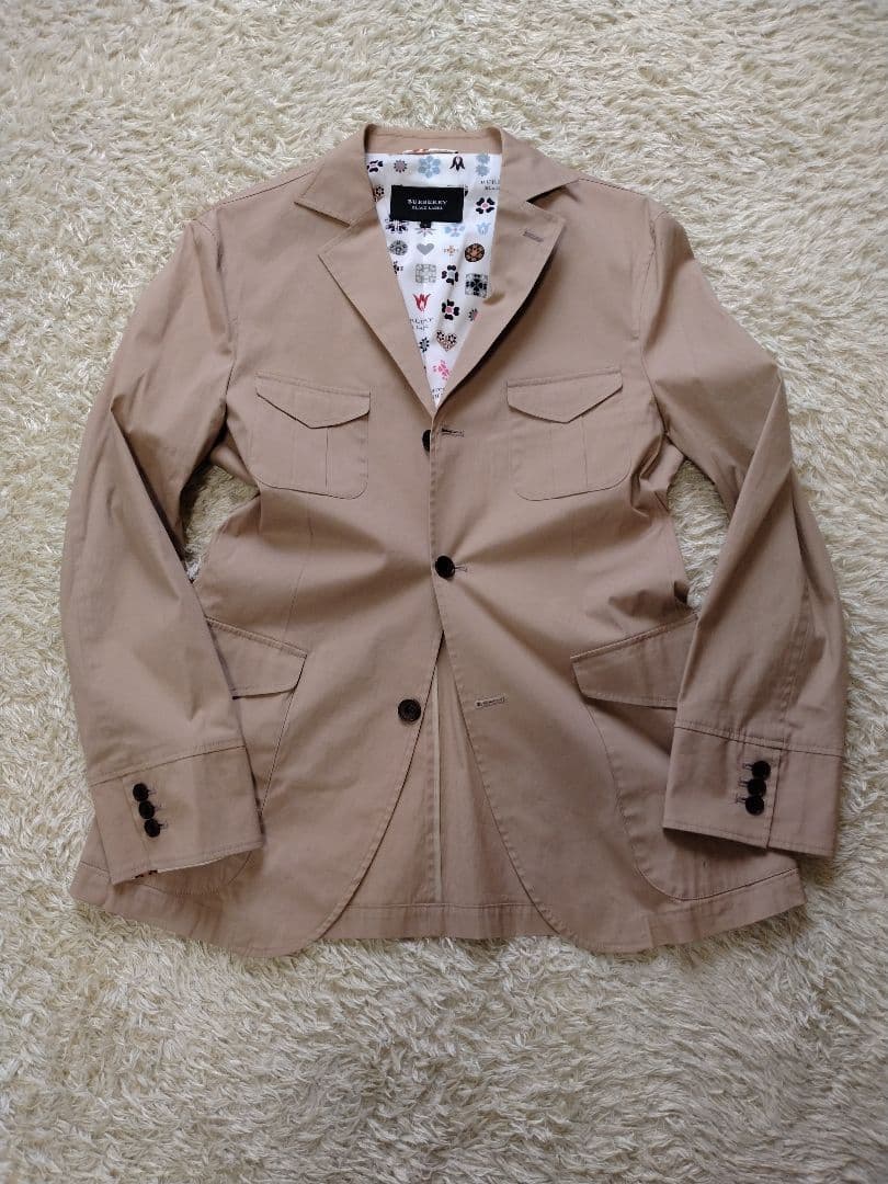 BURBERRY BLACK LABEL モノグラム　テーラードジャケット　L