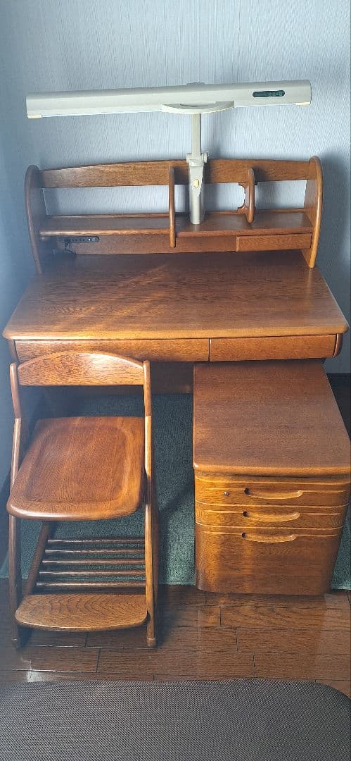 ②浜本工芸学習机のセット(４点フルセットでの購入の方限定)2点目・本棚