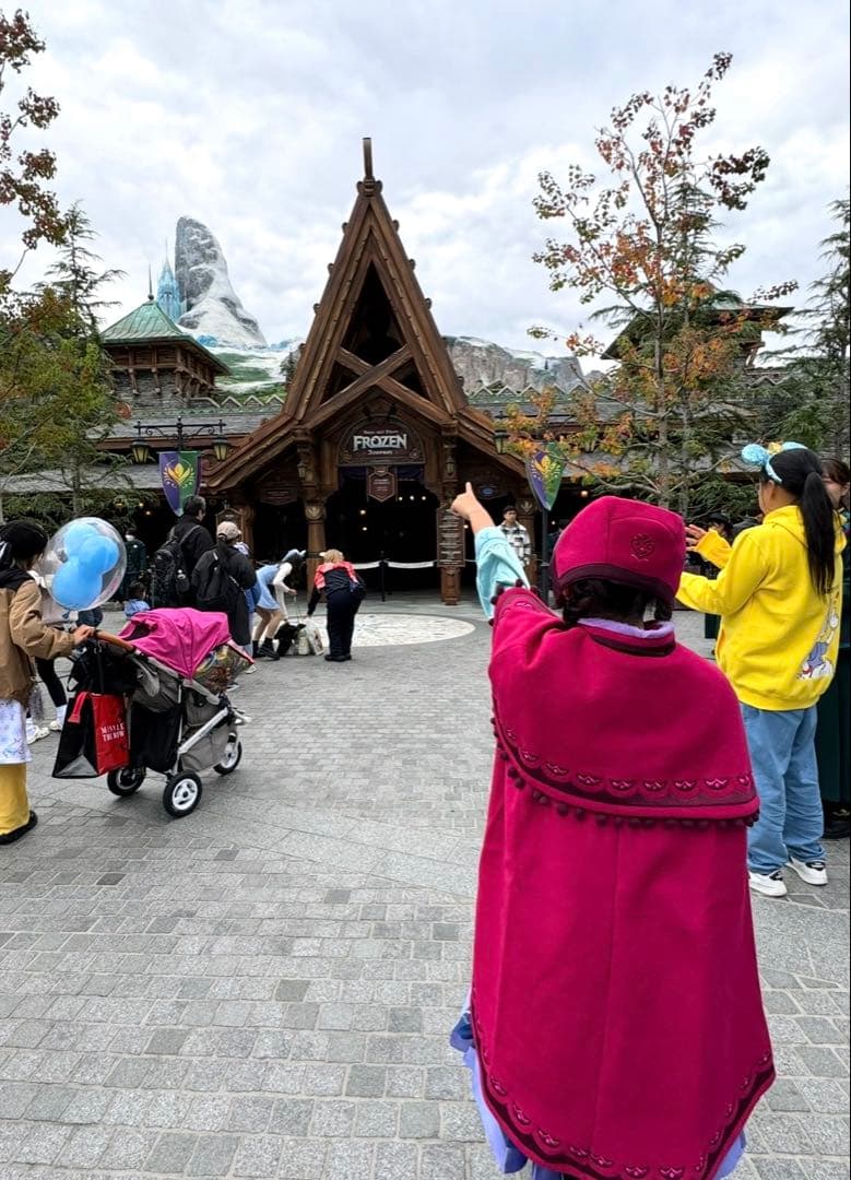 アナ　雪山ドレス キッズ130