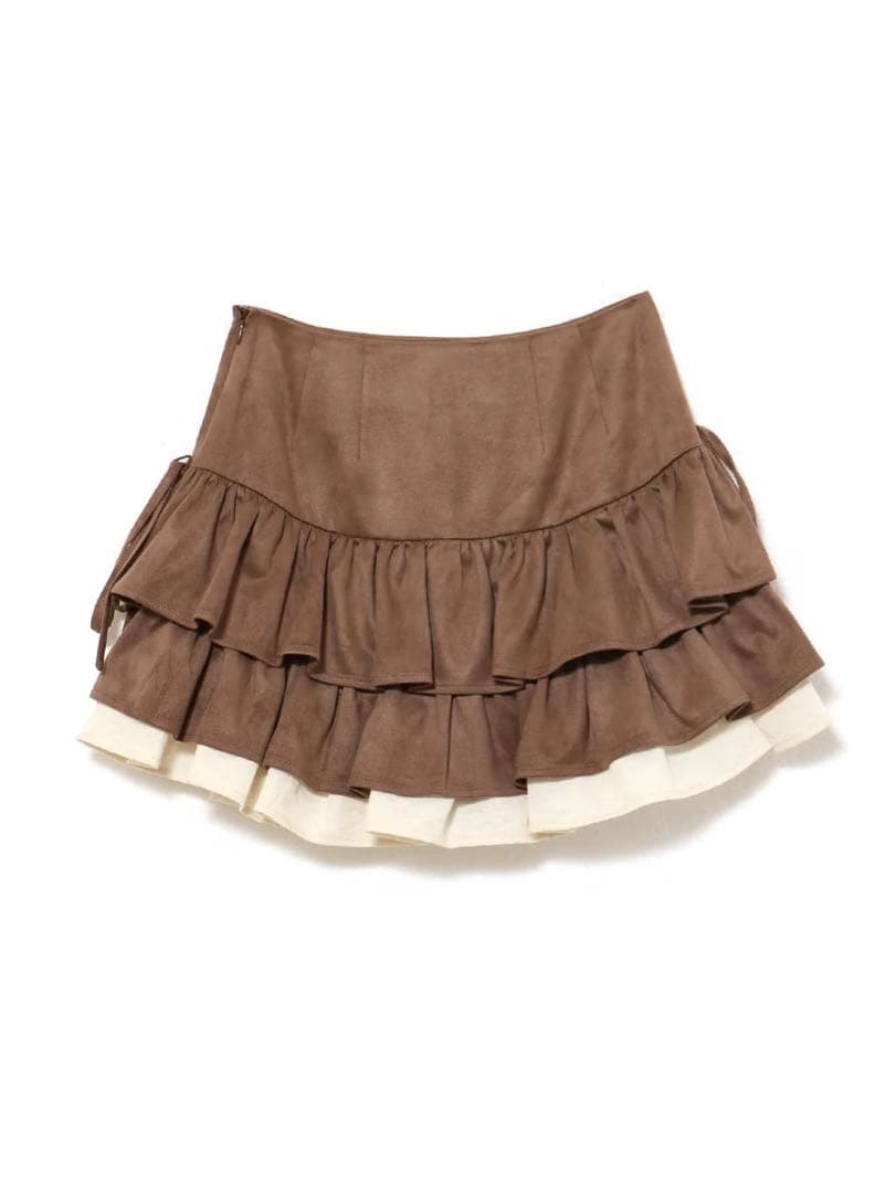ANDMARY Mel gather skirt brown Sサイズ
