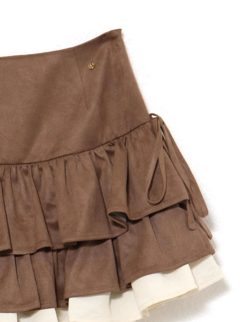 ANDMARY Mel gather skirt brown Sサイズ