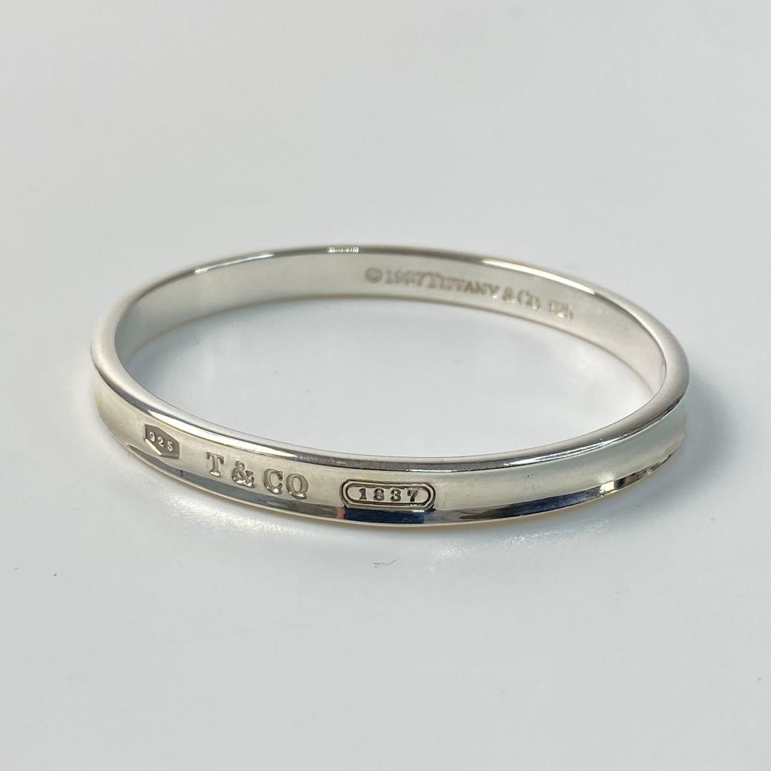 美品 ティファニーTiffany 925 シルバー バングル 1837