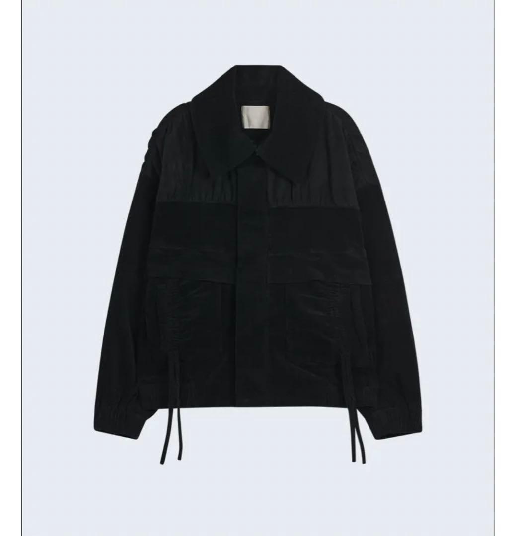 ジャケット・アウター typeservice Mixed Shirring Jumper/Black