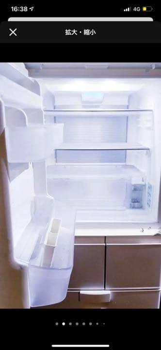 シャープ ノンフロン冷凍冷蔵庫 SJ-KW38R-W   品管#09