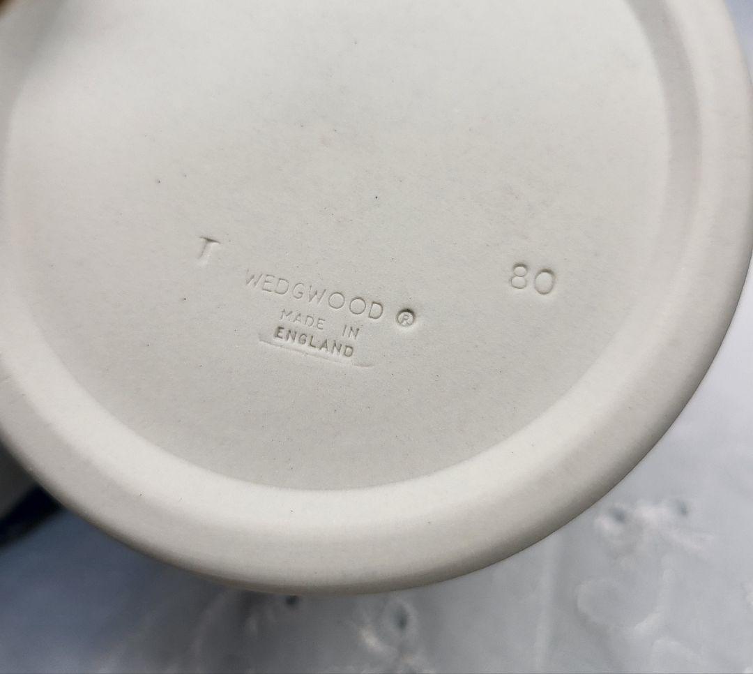 レア✨ウェッジウッド ジャスパー キャニスター ホワイト 茶葉 紅茶入れ ボトル