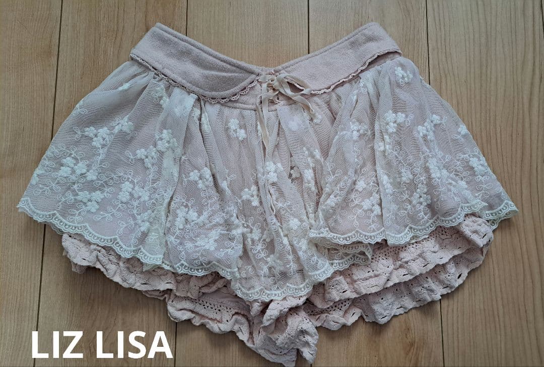 LIZ LISA　スカパン　希少　レース　フリル　ピンク系　平成　レア　y2k