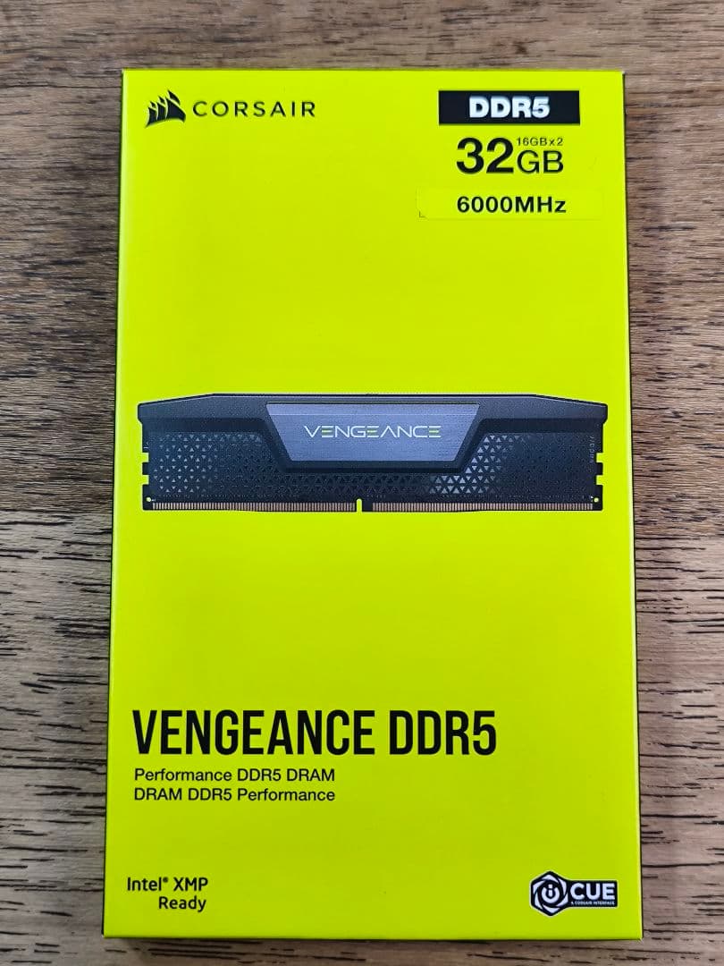 メモリー CORSAIR VENGEANCE DDR5 32GB 6000MHz CL38