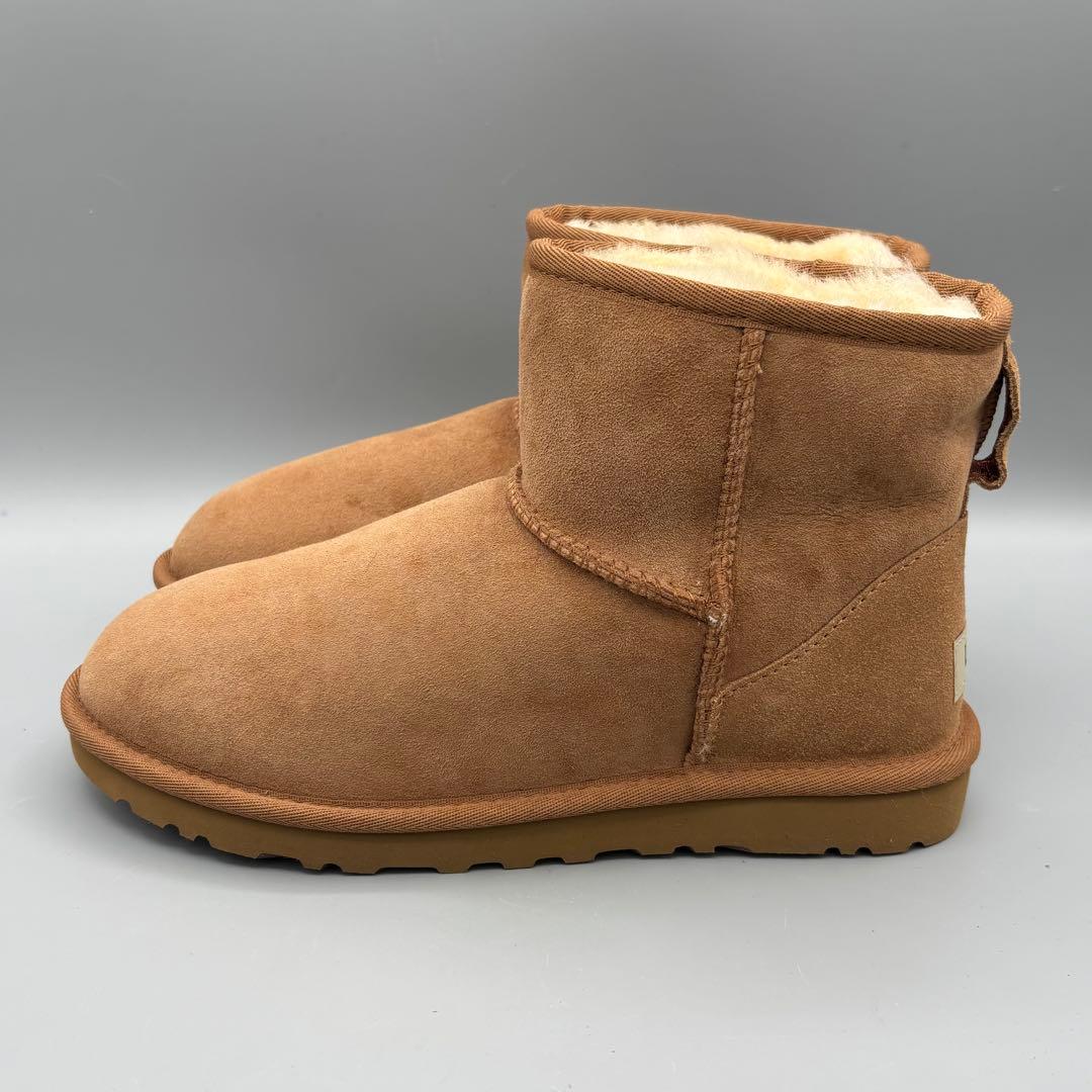 【新品訳あり】UGGクラシックミニⅡ ムートンブーツチェスナット25cm/UG2