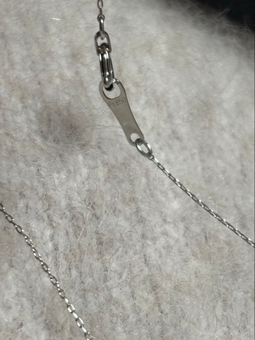 ペリドット　1ct pt950 pt850 プラチナ　ネックレス　40cm