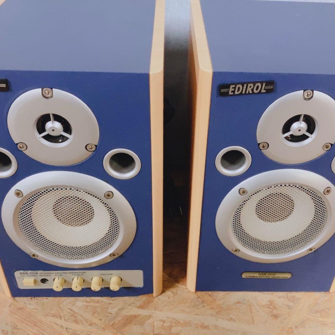 名機EDIROL MA-10A★Roland モニタースピーカー ペア動作品!!