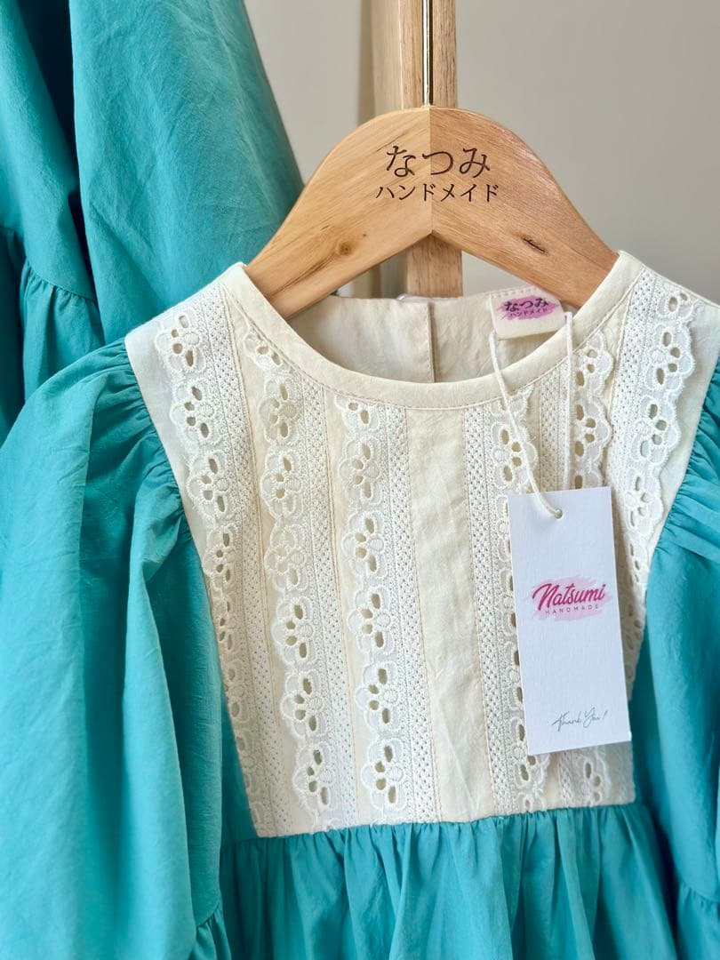 hikamamaNo.T2504ハンドメイド 親子リンクコーデ ワンピース