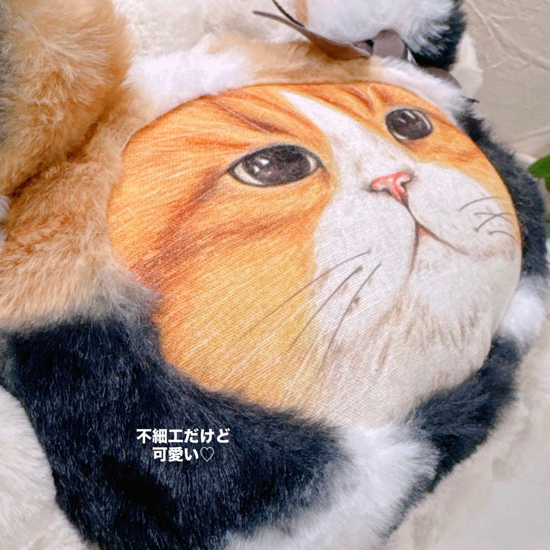 ゆ*ら様 コヤンイサムチョン♡ぶさかわハチワレにゃんの三毛猫ファー着ぐるみトート