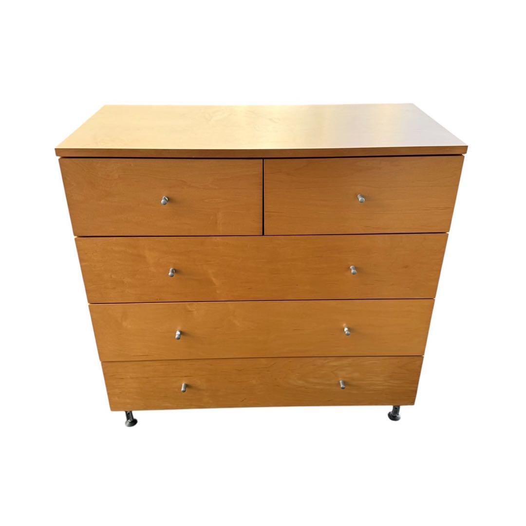 無印良品　木製チェスト　4段ワイド