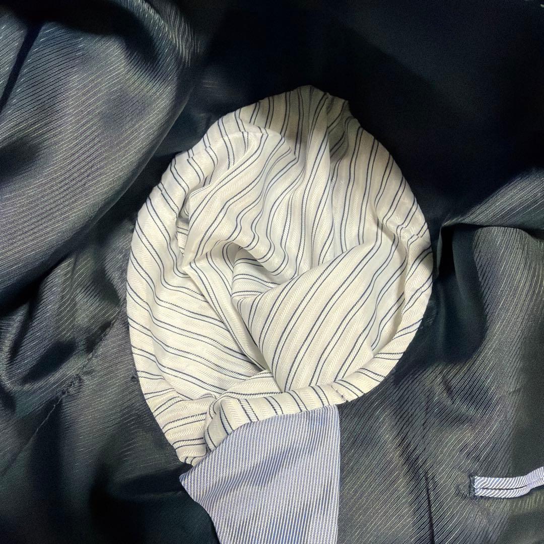 ZARA セットアップ スーツ ネイビー　総裏　EUR54 希少サイズ 紺