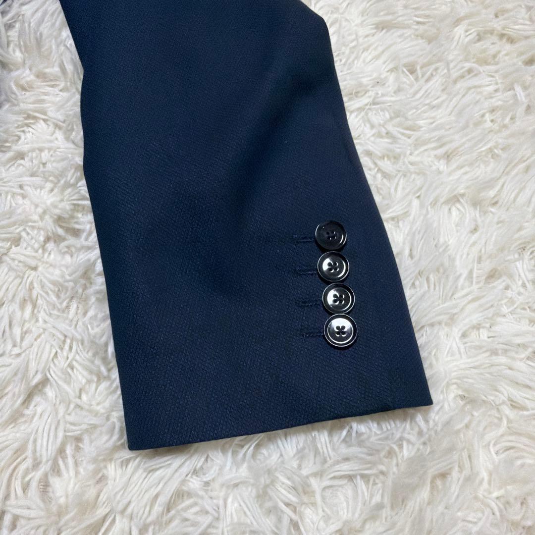 ZARA セットアップ スーツ ネイビー　総裏　EUR54 希少サイズ 紺