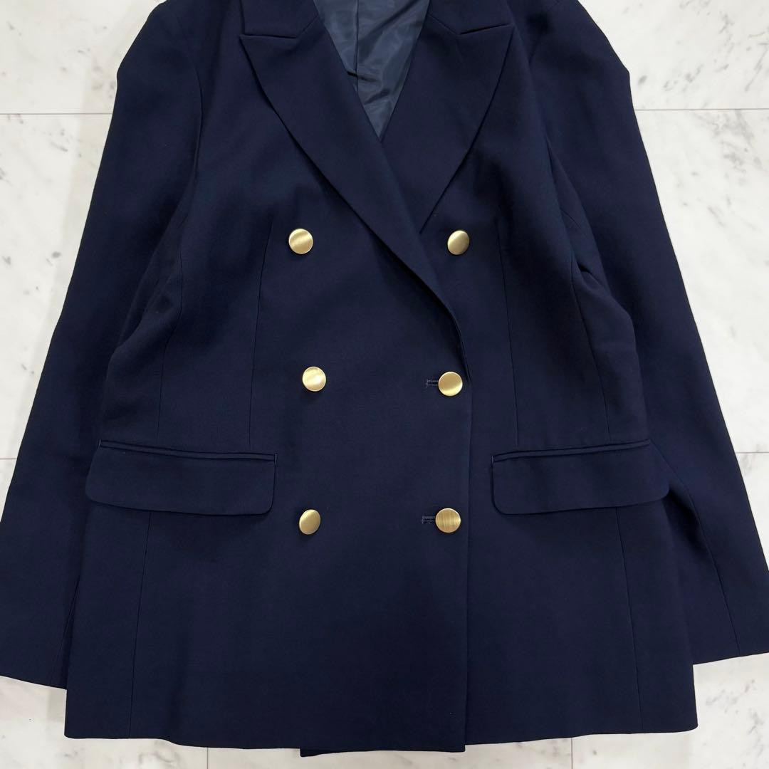 美品♪アーバンリサーチ　ウール混 ダブルブレストブレザージャケット　紺ブレ　金釦