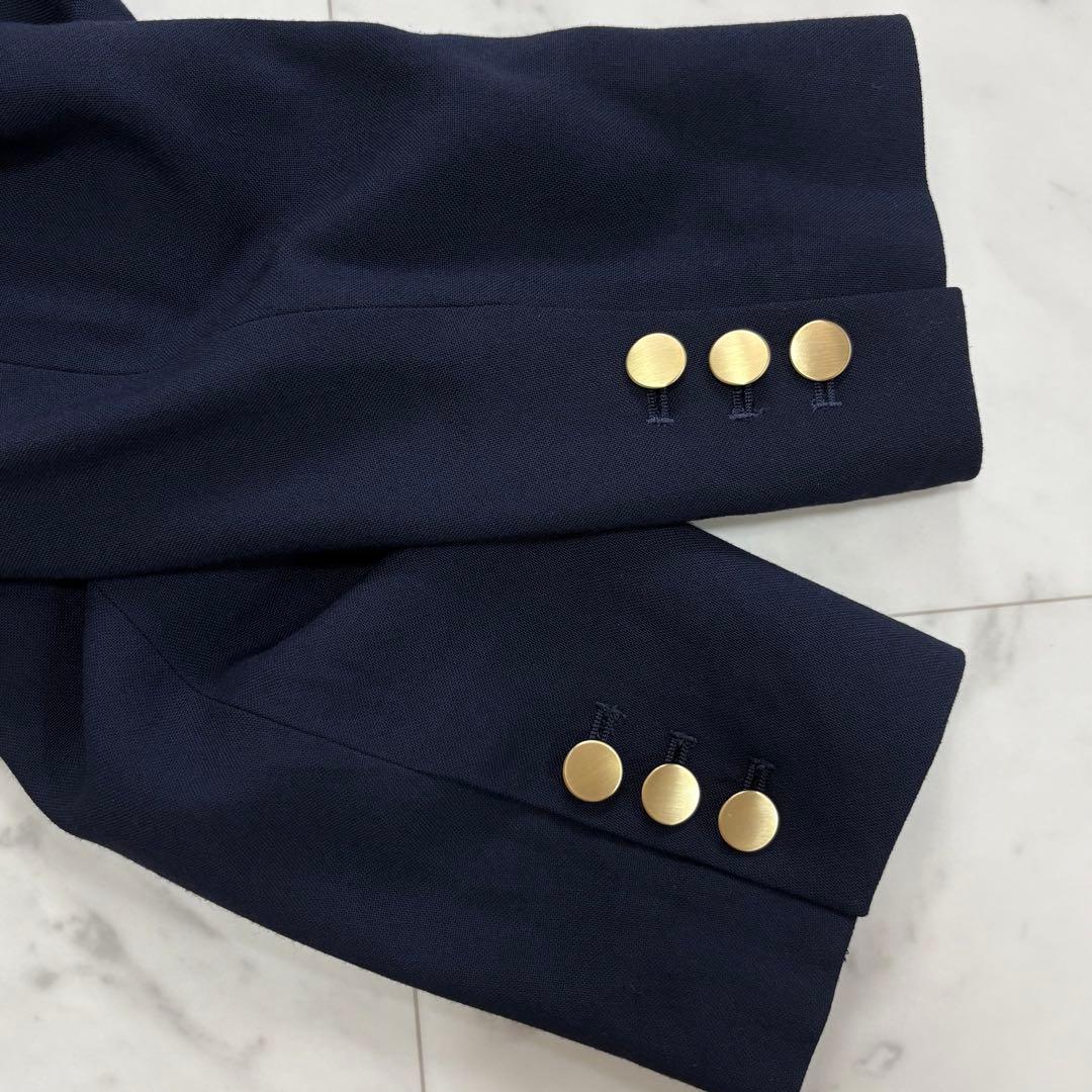 美品♪アーバンリサーチ　ウール混 ダブルブレストブレザージャケット　紺ブレ　金釦