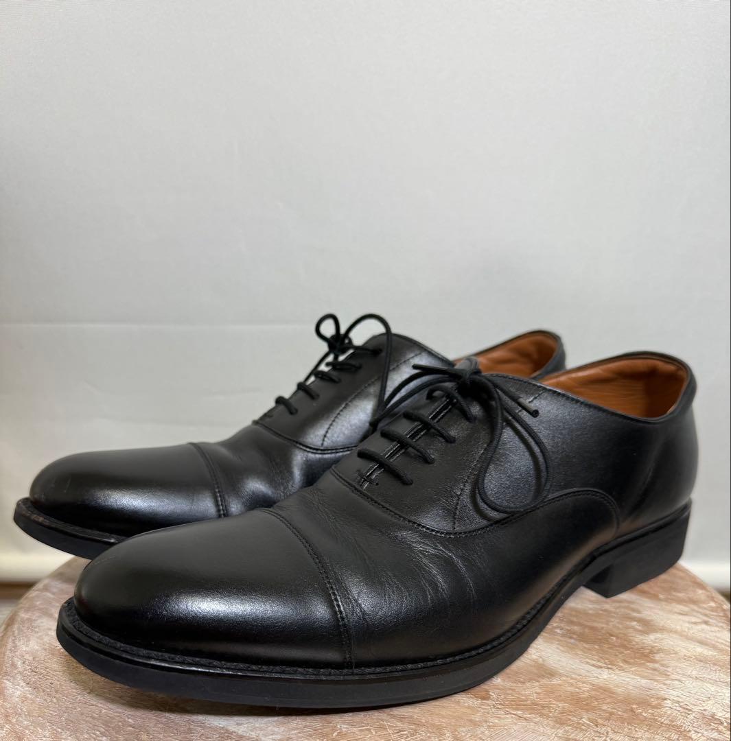 アシックス ランウォーク 1231A054-001 3E 25.5 革靴 黒