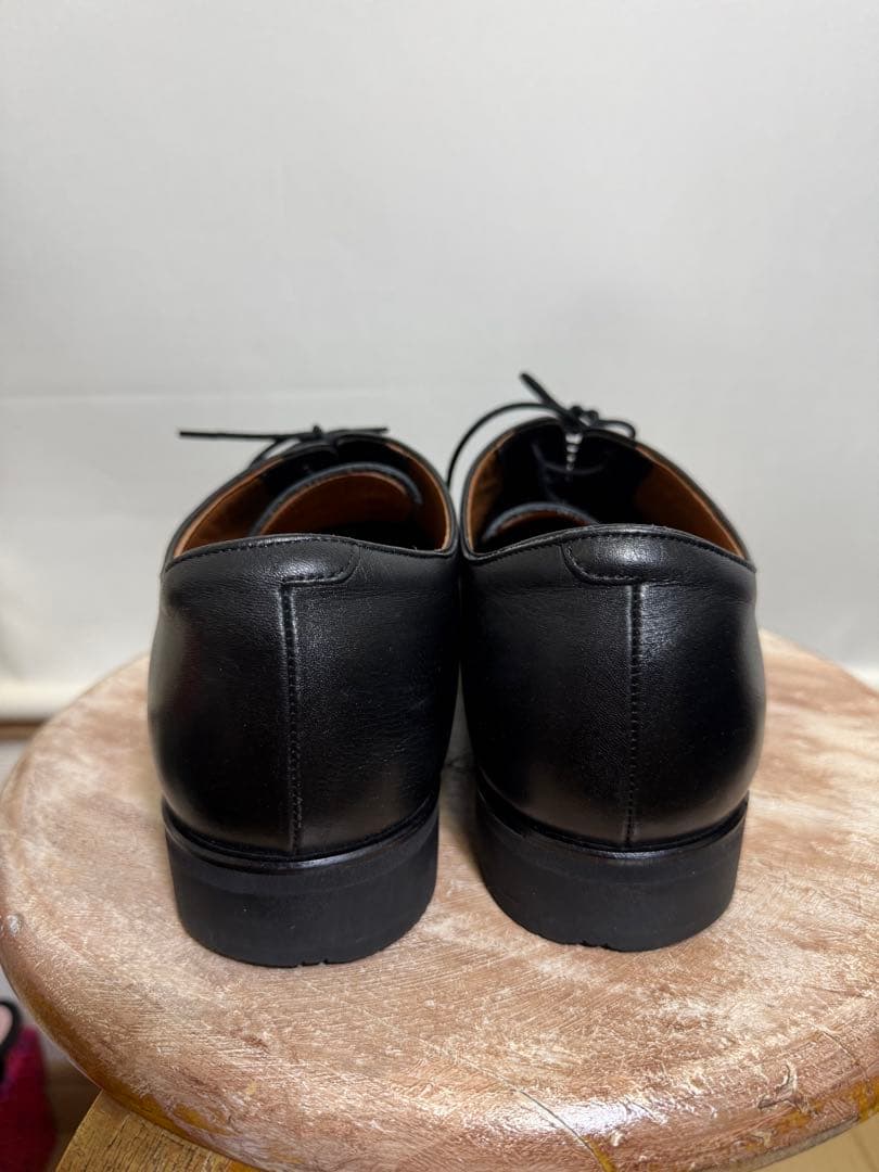 アシックス ランウォーク 1231A054-001 3E 25.5 革靴 黒