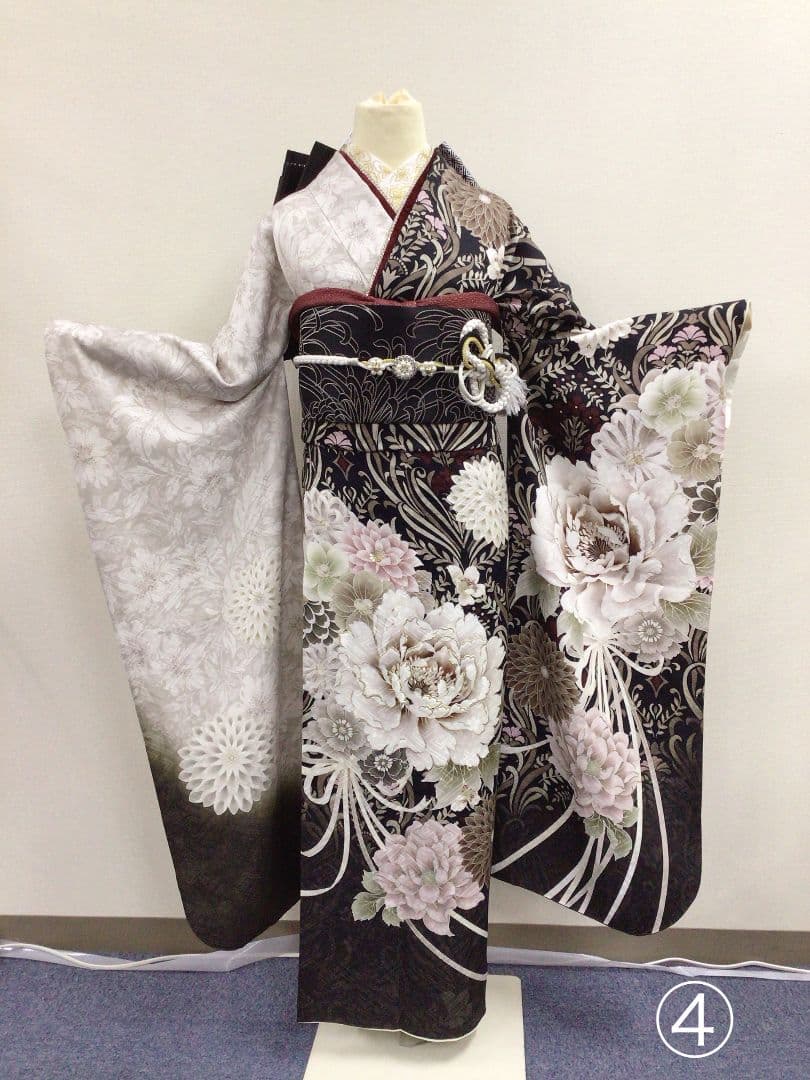 【157~170センチぐらいの方が適応サイズ】振袖フルセット玉城ティナK-967