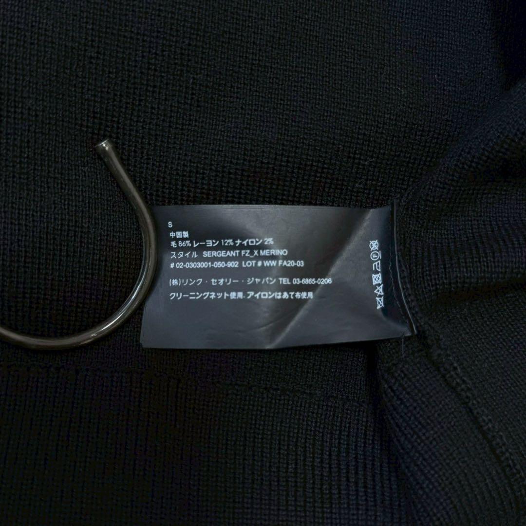 ✨極美品✨セオリー ドライバーズニット SERGEANT ダブルジップ ブラック