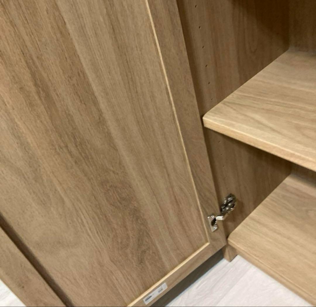 【IKEA完成品】 本棚 BILLY ビリー OXBERG オクスベリ　オーク調