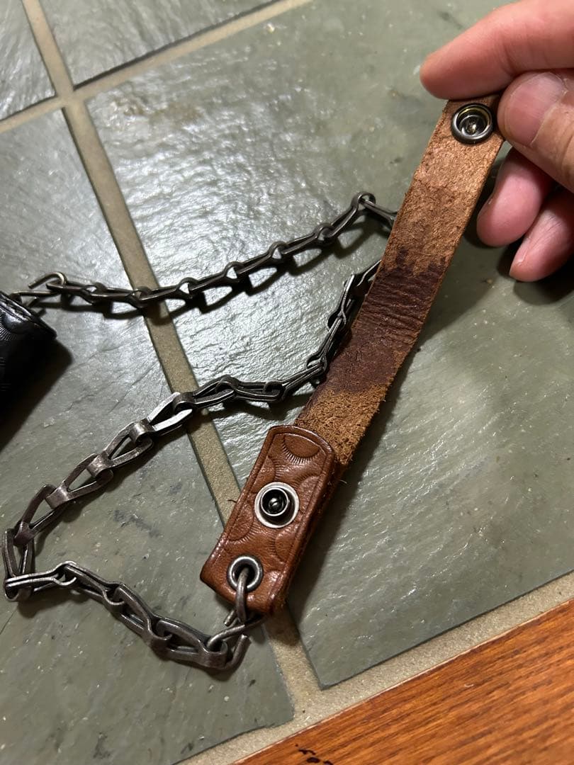 RRL ダブルアールエル 切替レザー チェーンウォレット