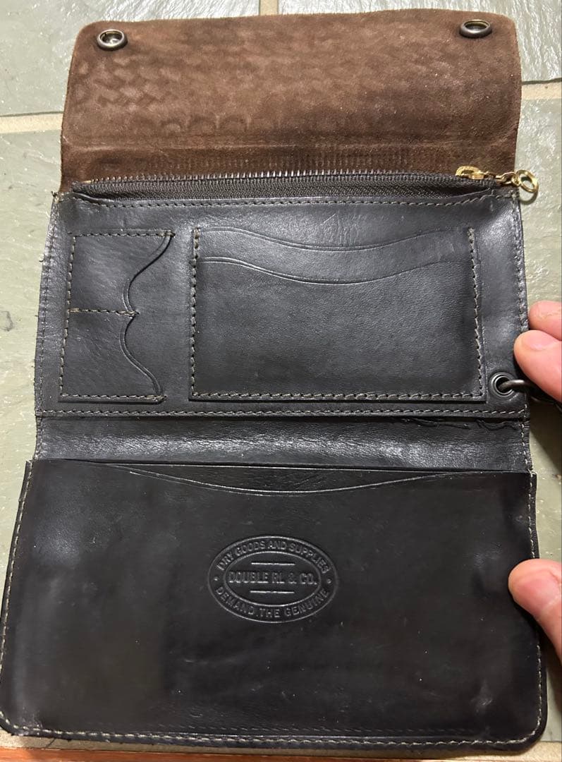 RRL ダブルアールエル 切替レザー チェーンウォレット