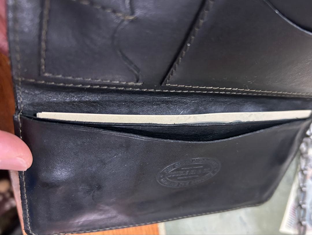 RRL ダブルアールエル 切替レザー チェーンウォレット